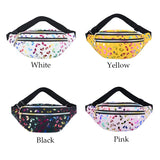 Colorful Waist Bag for Women Laser Print Crossbody Female Bag Waist Pack