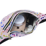Colorful Waist Bag for Women Laser Print Crossbody Female Bag Waist Pack
