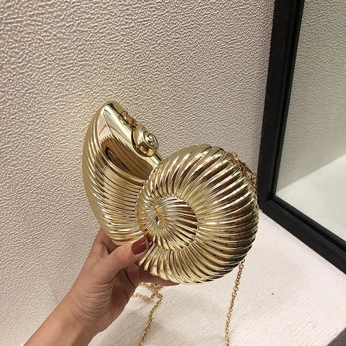 Conch Dinner Bag Acrylic Shell Phone Chain Clutch Lipstick Coin Purse