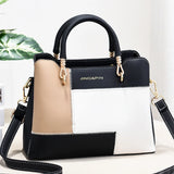 Leather One-Shoulder Messenger Bag Women