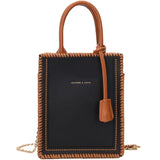 High-Quality Contrast Tote Bag for Women Handbag