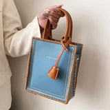 High-Quality Contrast Tote Bag for Women Handbag