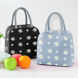 Waterproof Nylon Portable Zipper Thermal Lunch Bag For Women