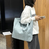 Corduroy Handbags Retro Canvas Shoulder Bags for Women Large Capacity