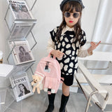 Cotton Kids Kindergarten School Bags Children Backpacks Cartoon Student