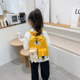 Cotton Kids Kindergarten School Bags Bear Backpack for Girls Boy
