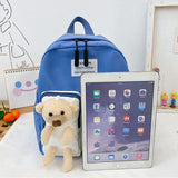 Cotton Kids Kindergarten School Bags Bear Backpack for Girls Boy