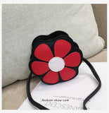 Petal Pattern Mini Shoulder Bag Travel Coin Purse for Women