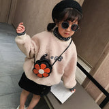 Petal Pattern Mini Shoulder Bag Travel Coin Purse for Women