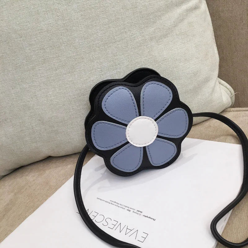 Petal Pattern Mini Shoulder Bag Travel Coin Purse for Women