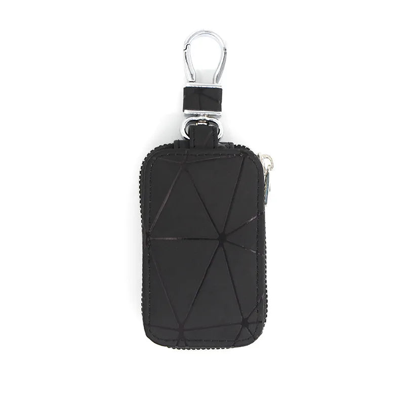 Leather Key Holder Wallet Pouch Bag Keychain Housekeeper Key Case