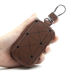 Leather Key Holder Wallet Pouch Bag Keychain Housekeeper Key Case