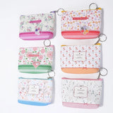 Floral Small Bag Earphone Key Coin Women's Wallet