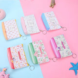 Floral Small Bag Earphone Key Coin Women's Wallet