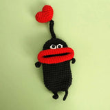 Thick Lips Unisex Key Bag Hand Knitting Key Wallet