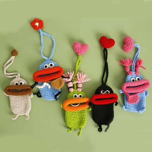 Thick Lips Unisex Key Bag Hand Knitting Key Wallet