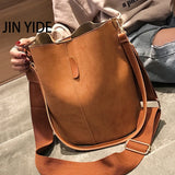Crocodile Leather Ladies Bucket Shoulder Bag Large Capacity PU Leather Ladies Ha