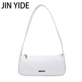 Crocodile Pattern Small PU Leather Shoulder Side Bags for Women