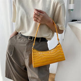 Crocodile Print Shoulder Bag Purse Handbag for Women