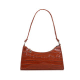 Crocodile Print Shoulder Bag Purse Handbag for Women