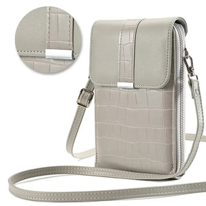 Women's Mini Crossbody Bag PU Leather Handbag with Buckle Cover