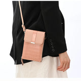 Women's Mini Crossbody Bag PU Leather Handbag with Buckle Cover