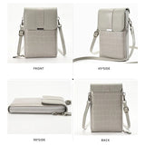 Women's Mini Crossbody Bag PU Leather Handbag with Buckle Cover