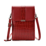 Women's Mini Crossbody Bag PU Leather Handbag with Buckle Cover