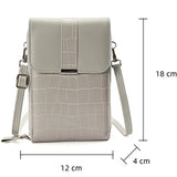 Women's Mini Crossbody Bag PU Leather Handbag with Buckle Cover