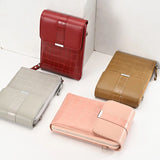 Women's Mini Crossbody Bag PU Leather Handbag with Buckle Cover
