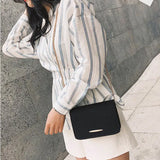 Small Square Crossbody Bag for Women Solid Lady's Bag
