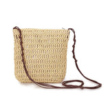 Japanese Style Straw Woven Bag All-match Vacation Shoulderbag