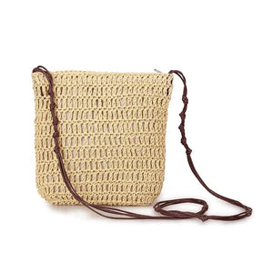 Japanese Style Straw Woven Bag All-match Vacation Shoulderbag