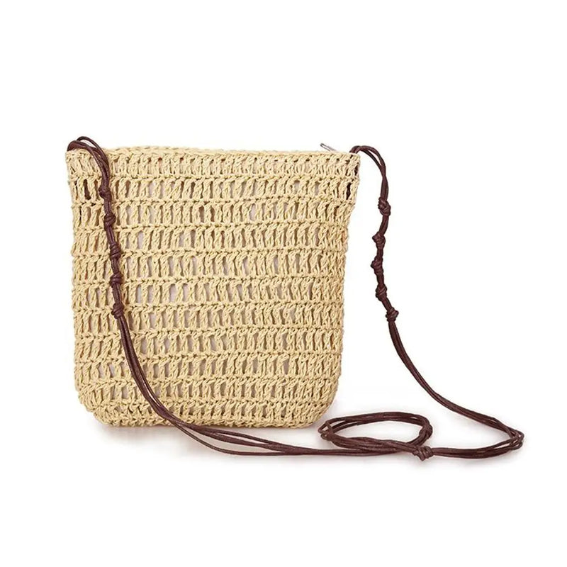 Japanese Style Straw Woven Bag All-match Vacation Shoulderbag
