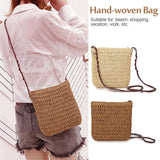 Japanese Style Straw Woven Bag All-match Vacation Shoulderbag
