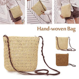 Japanese Style Straw Woven Bag All-match Vacation Shoulderbag