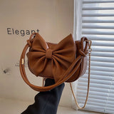 Crossbody Chain Sling Bag Bowkont PU Leather Lady Totes Purse Han