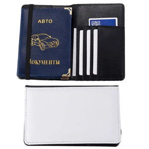 Passport Wallet Multi-Card Slot Business Wallet Case Men Women PU Holder