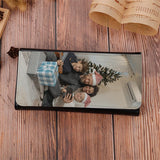 Personalized Picture Zipper Long Wallet Clutch Bag