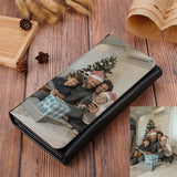 Personalized Picture Zipper Long Wallet Clutch Bag
