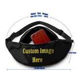Waist Bag Fanny Pack Women Belt Bags Print Letter Chest Packs Hip Hop Package