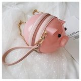 Funny 3D Pig Crossbody Bag for Women