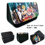 Anime Fairy Tail Print Canvas Pencil Case Box for Kids