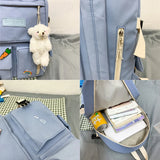 Bear Girl Backpack Waterproof Women Shoulder Schoolbag For Teenage