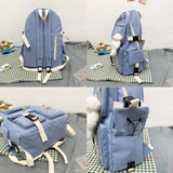 Bear Girl Backpack Waterproof Women Shoulder Schoolbag For Teenage