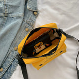 Chick Canvas Shoulder Bag for Women Mini Crossbody Bag Lady's Square Bag