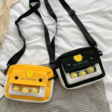 Chick Canvas Shoulder Bag for Women Mini Crossbody Bag Lady's Square Bag