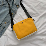 Chick Canvas Shoulder Bag for Women Mini Crossbody Bag Lady's Square Bag