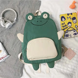 Frog Duck Backpack Women Schoolbag Teenage Girls Back Pack Nylon School Backpack