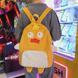 Frog Duck Backpack Women Schoolbag Teenage Girls Back Pack Nylon School Backpack